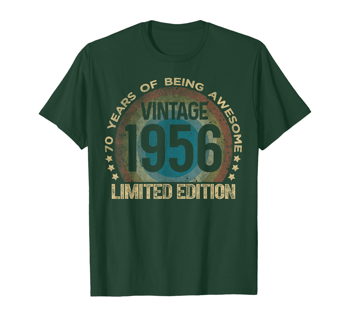 70 Year Old Gifts Vintage 1956 Limited Edition 70th Birthday T-Shirt