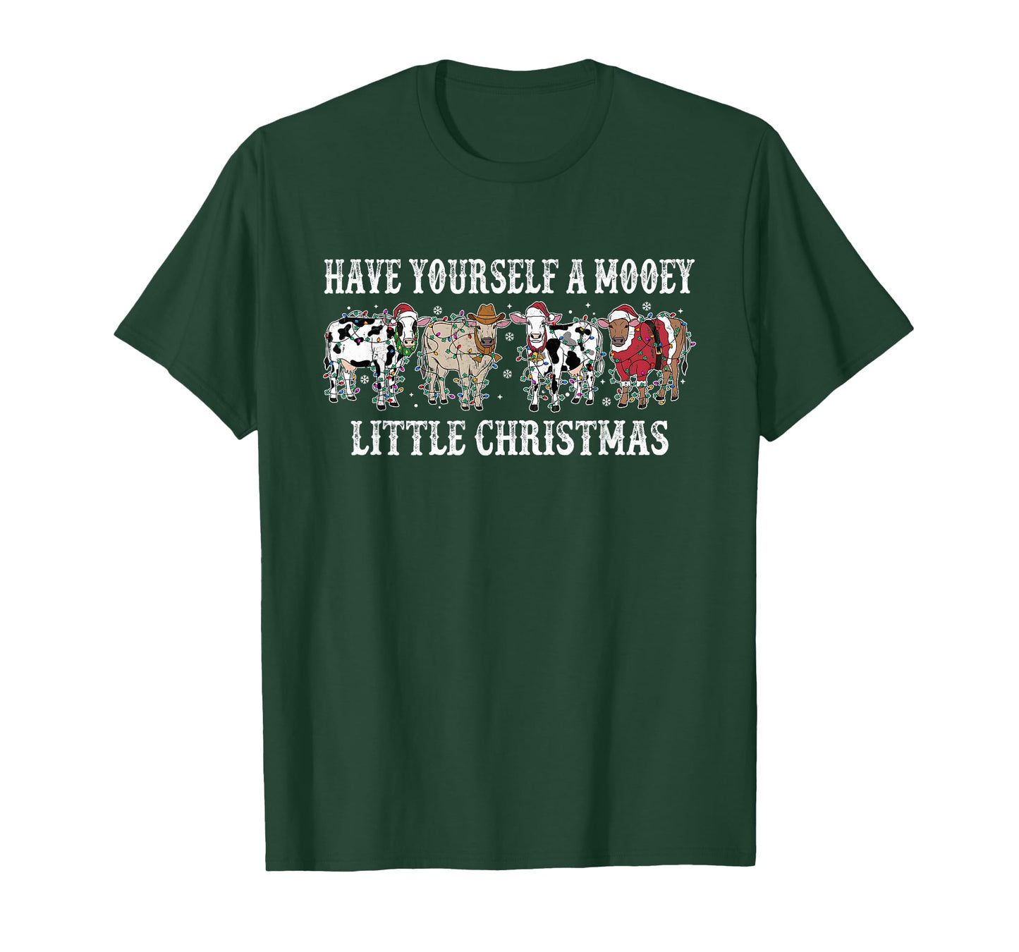 Have Yourself A Mooey Little Christmas T-Shirt