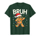 Bruh Christmas Gingerbread Boys Teens Kids Xmas Pajamas T-Shirt