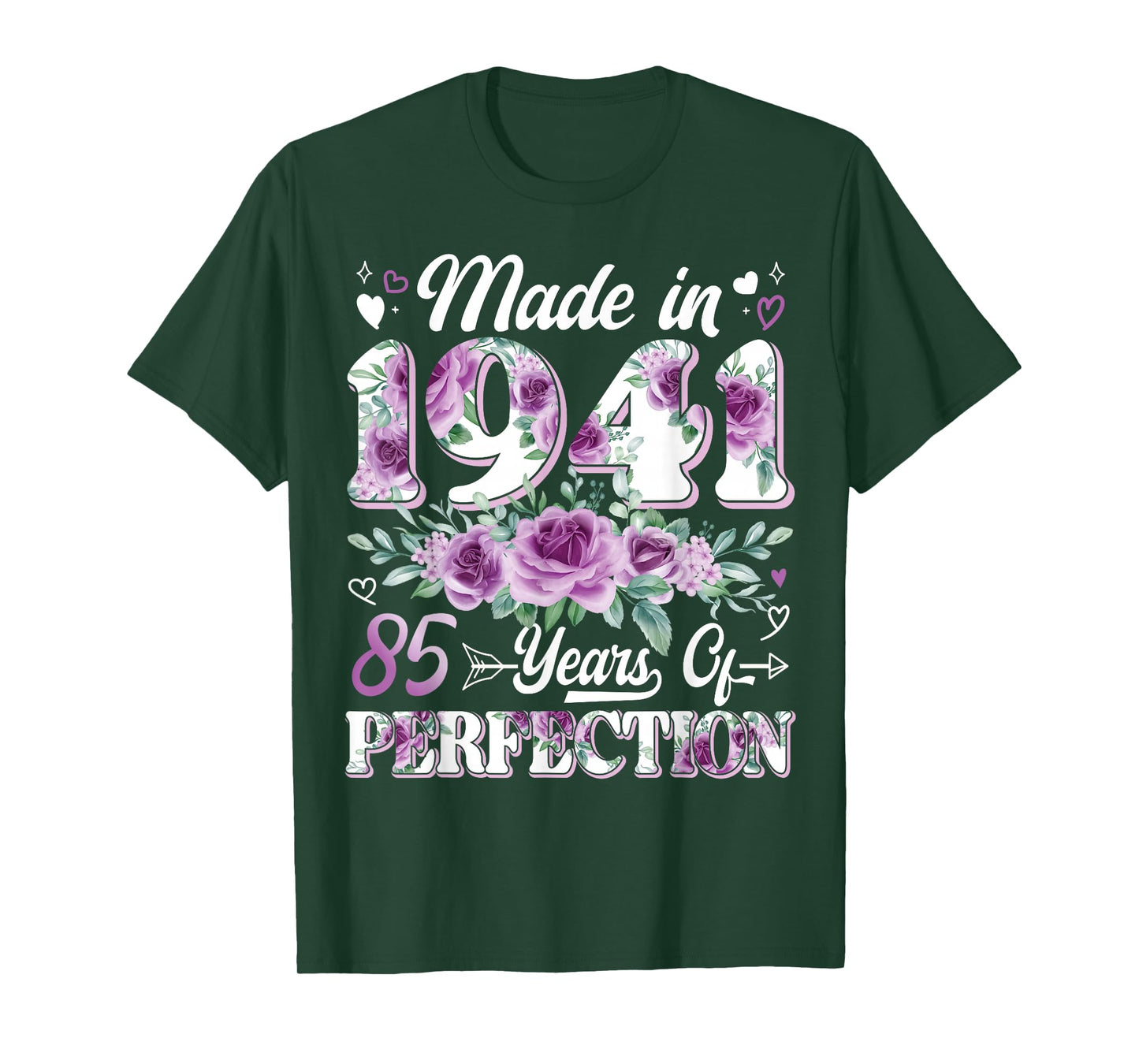 85 Year Old Made in 1941 Floral 85th Birthday Women T-Shirt
