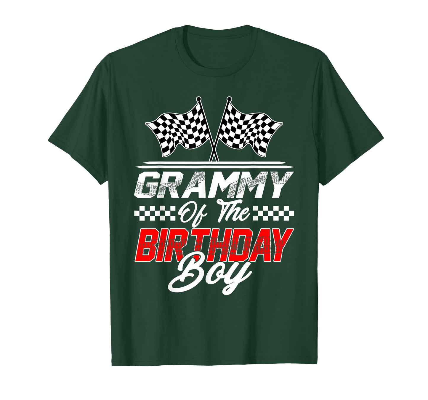 Race Car Grammy of The Birthday Boy Racing Family T-Shirt