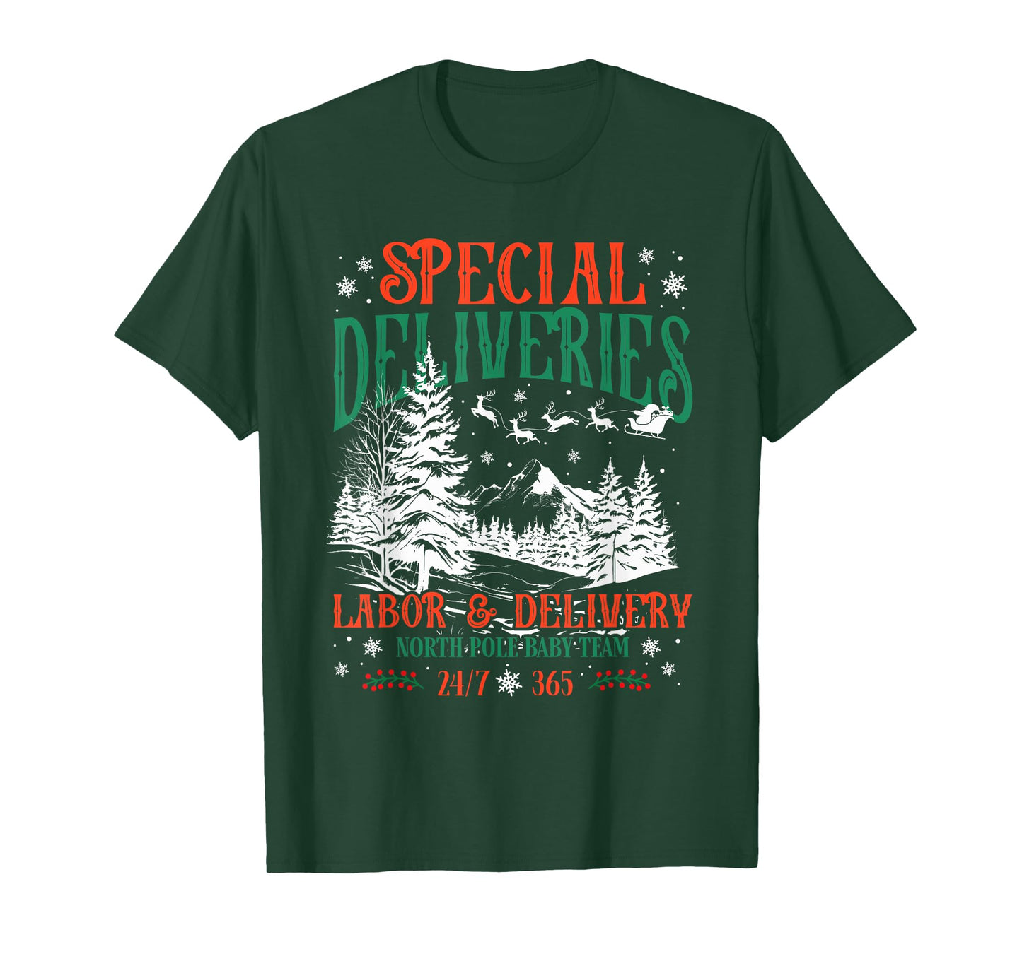 Special Deliveries Labor and Delivery Christmas for Nurses T-Shirt