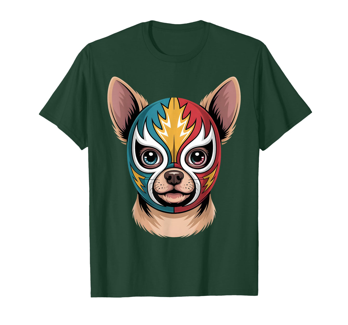 Mexican Chihuahua perro Lucha Libre mask for Kids Men Women T-Shirt