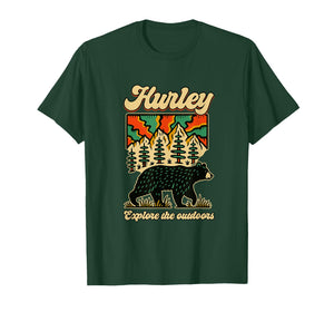 Hurley Virginia Outdoors Black Bear in The Mountains Retro T-Shirt