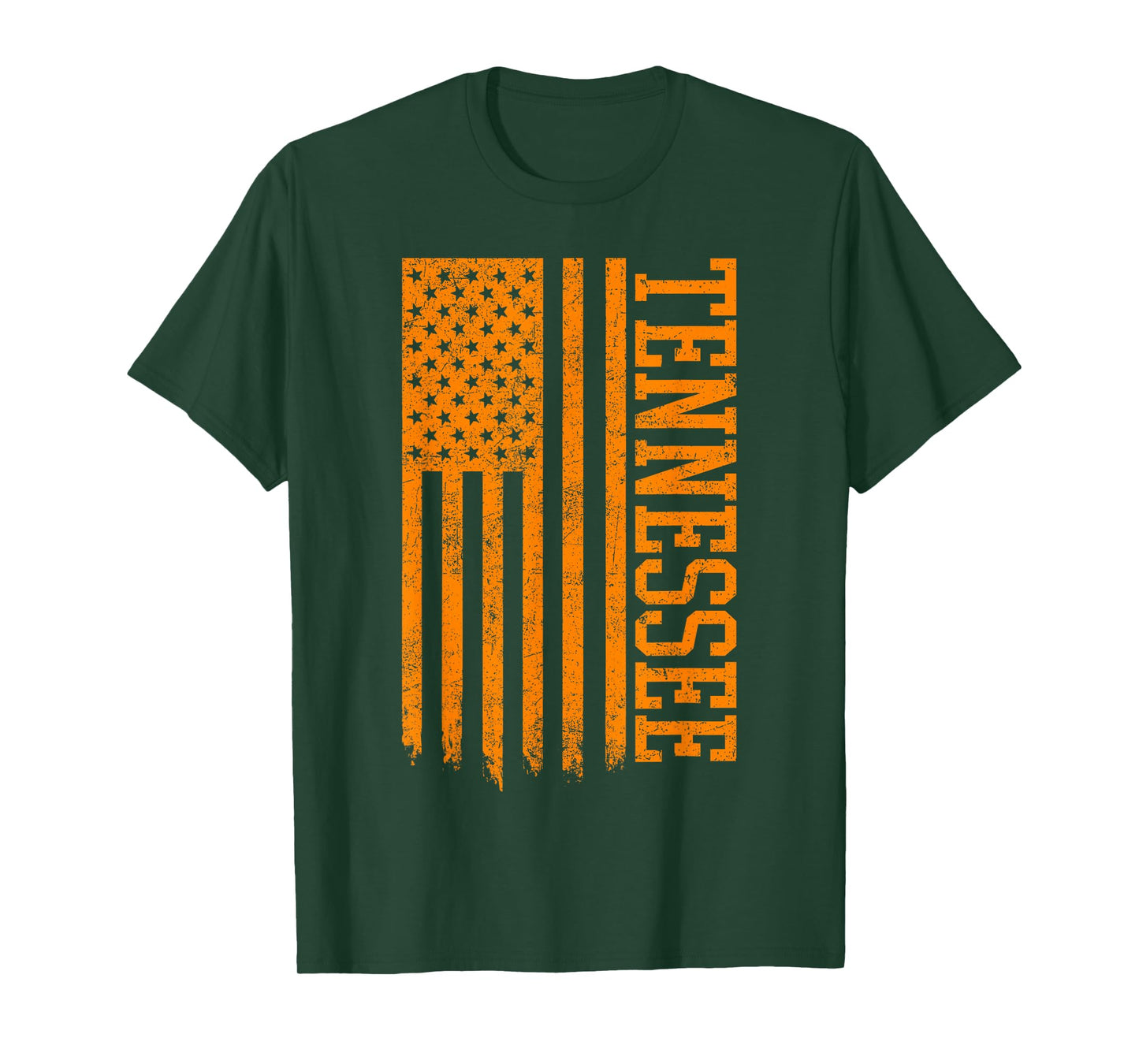 Classic TN Orange Print Retro Varsity Vintage Tennessee T-Shirt