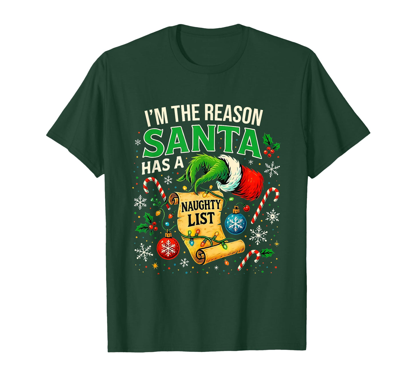I’m The Reason Santa Has a Naughty List Christmas T-Shirt