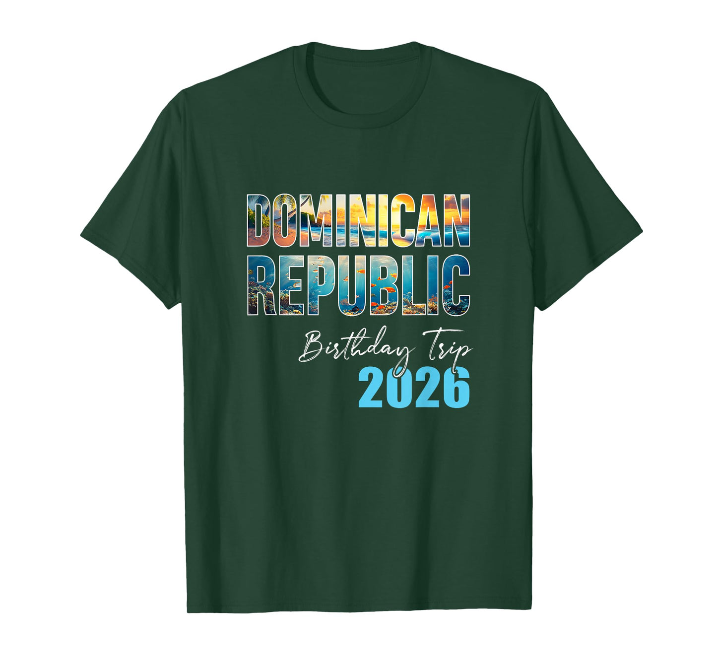 Dominican Republic Birthday Trip 2026 Vacation Party Crew T-Shirt