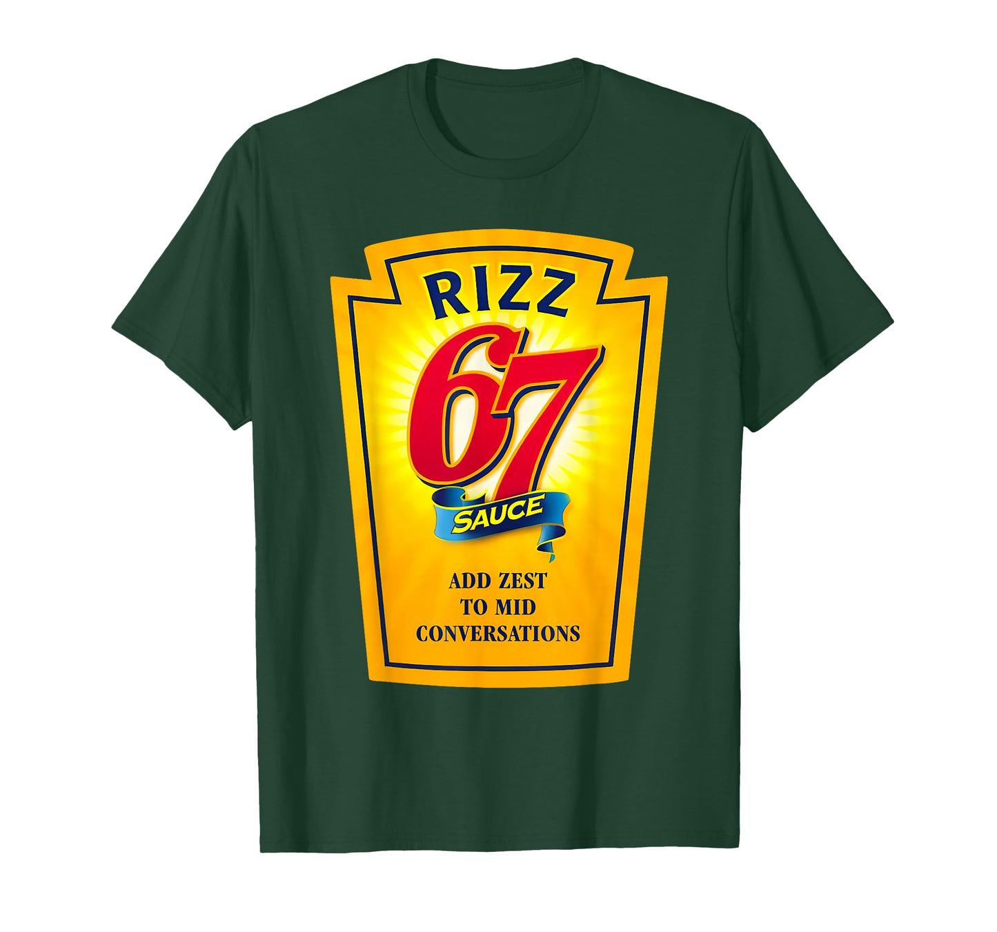 Rizz 67 Sauce Six Seven Funny Trending Internet 6 7 Memes T-Shirt
