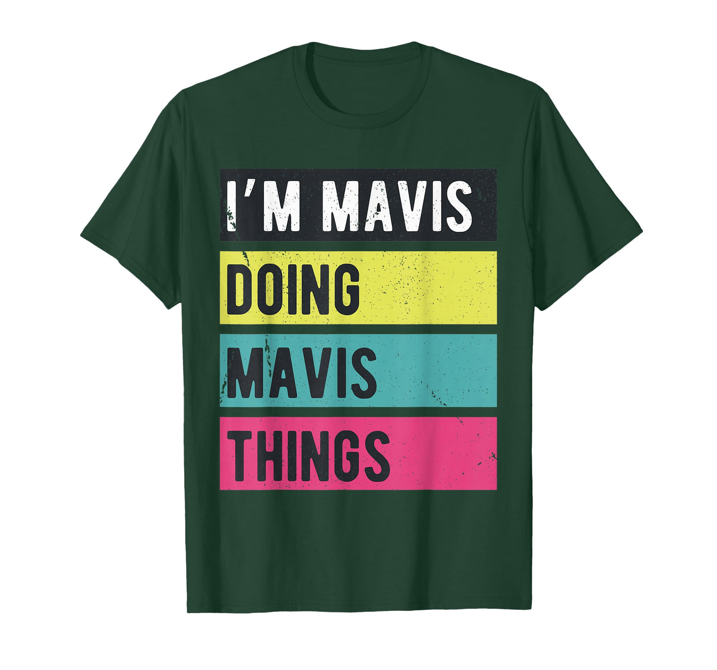 Doing Mavis Things Funny Personalized Names Retro T-Shirt
