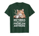 Retired Not My Problem Anymore Cat Coffee Humor Retirement T-Shirt