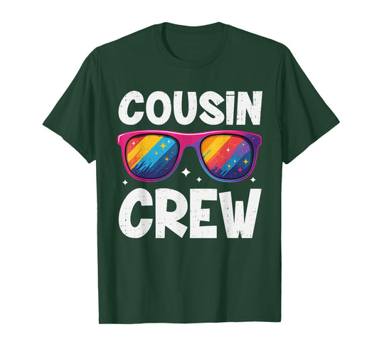 Cousin Crew Sunglasses Summer Family Matching Vacation Camp T-Shirt