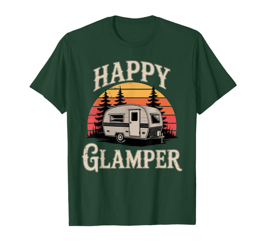 Funny Glamping Art for Men Women Kids Glamper Glamping Lover T-Shirt