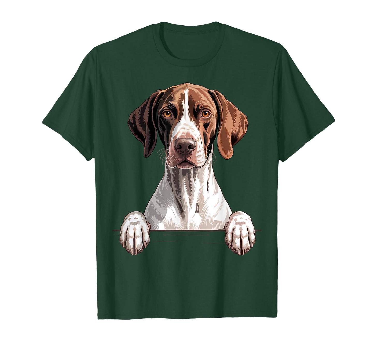 English Pointer Funny Peeking Pocket Puppy Dog Lover T-Shirt