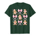 Coquette Bow Christmas Gingerbread Cookie Baking Girly Kids T-Shirt