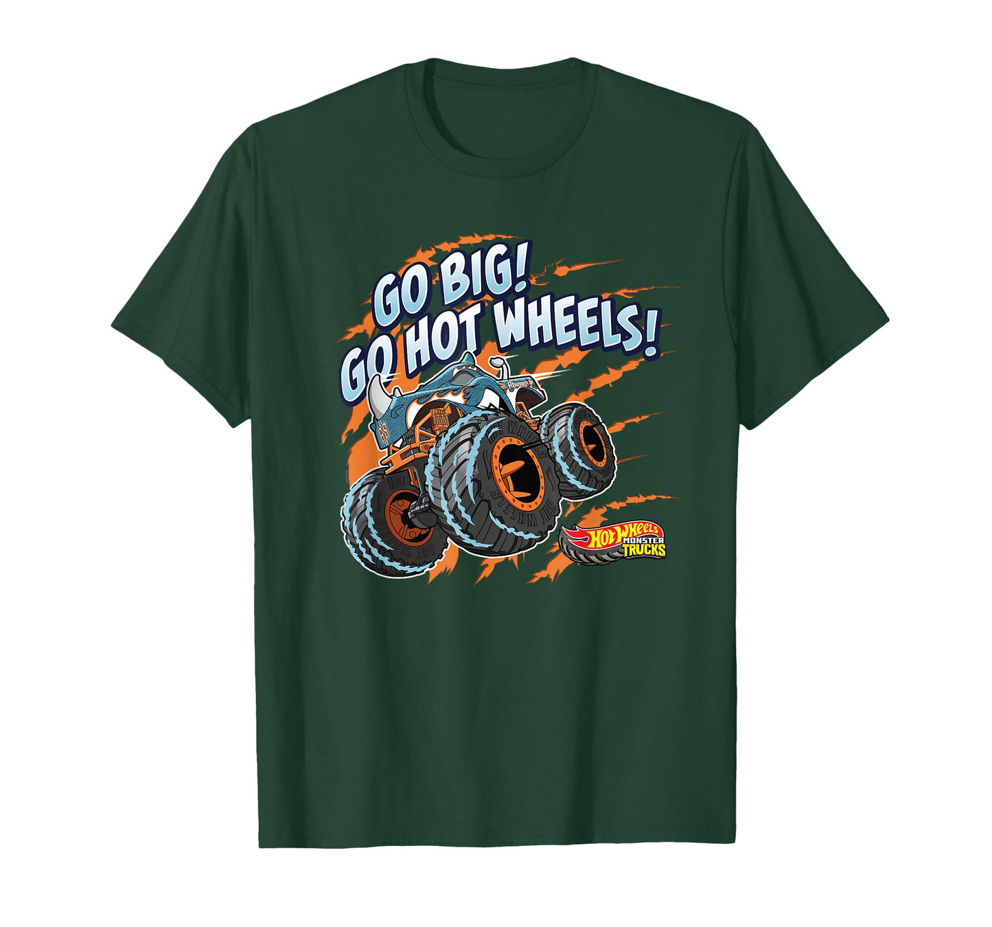 Hot Wheels Monster Trucks - Go Big! Go Hot Wheels! T-Shirt