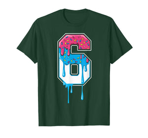 6 Number Six Team Sports Ice Cream Drip 67 Six Seven Meme T-Shirt
