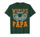 Mens World's Coolest PAPA Best Dad in The World Father's Day T-Shirt