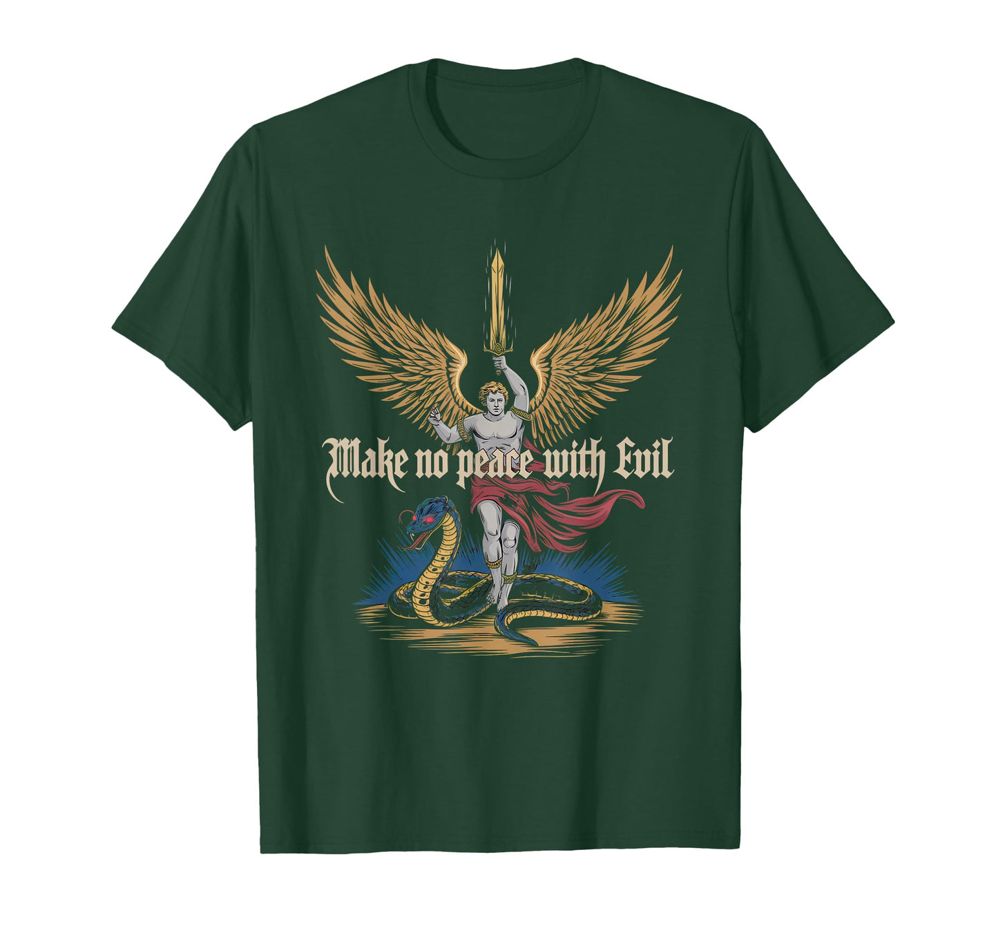 Make No Peace with Evil Tshirt Archangel Michael Jesus God T-Shirt