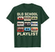 Old School Playlist Retro 80s 90s Cassette Tape Music T-Shirt