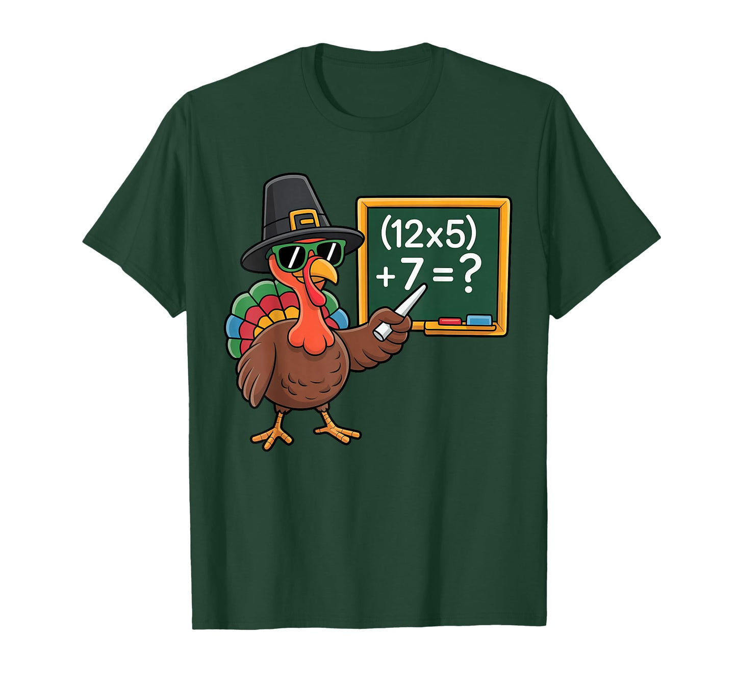 67 Thanksgiving Turkey Math Teacher Six Seven T-Shirt