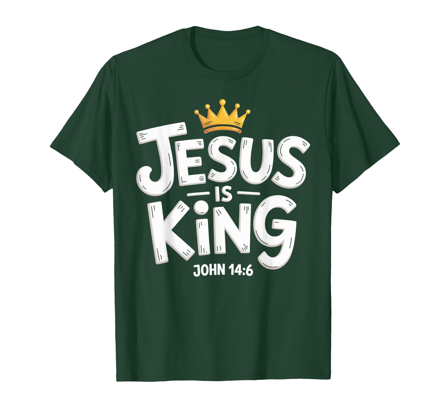 Jesus is King Christian Men T-Shirt