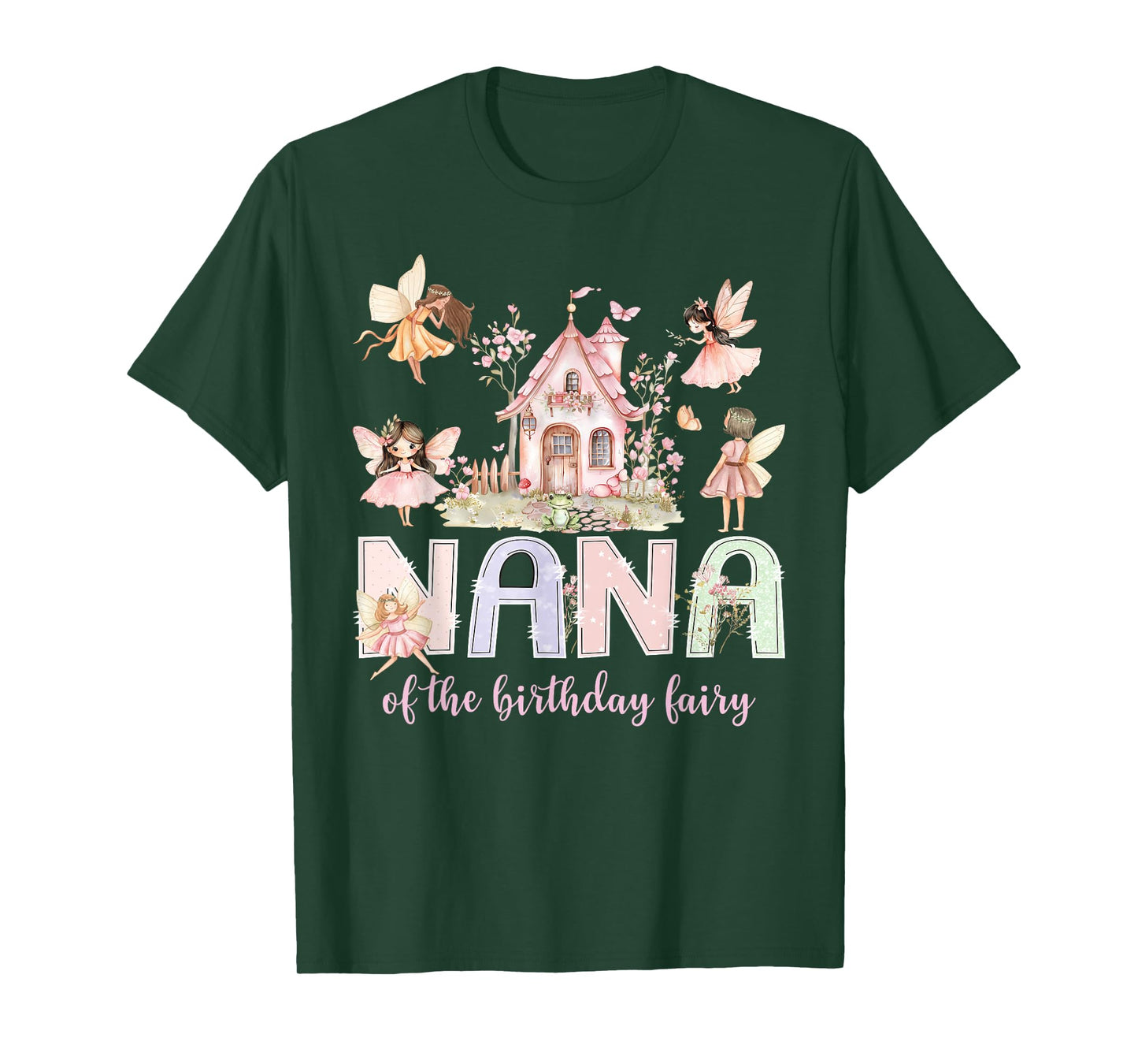 Nana of The Birthday Fairy Girl Magical Family Matching T-Shirt