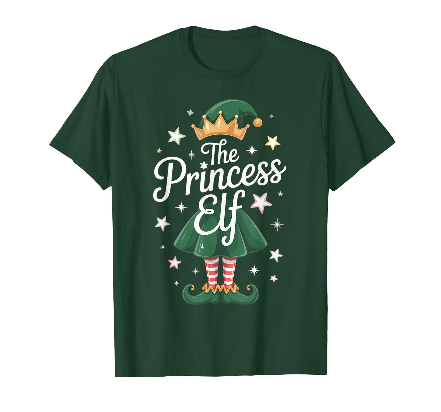 The Princess Elf Christmas Holiday Xmas 2026 Women Girl Kids T-Shirt