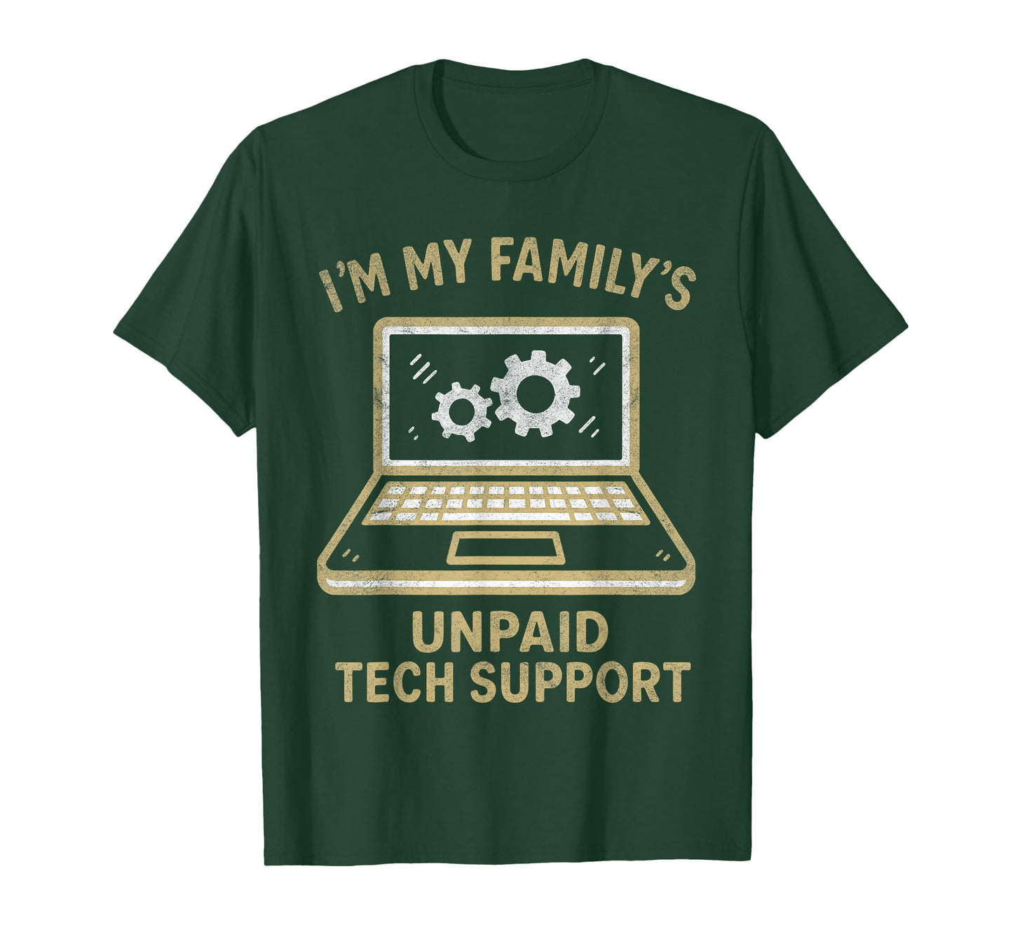Funny Family Computer Helper Unpaid Geek Nerd Gifts T-Shirt
