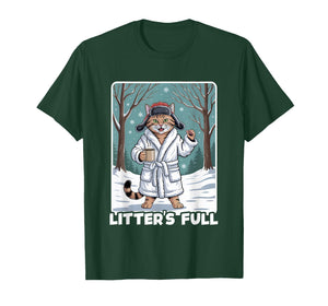 Litter’s Full Funny Christmas Cat Parody Tee T-Shirt
