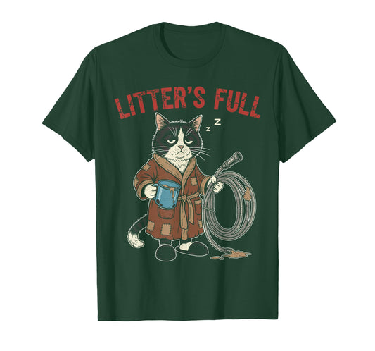 Cat Christmas Litters Full Shirt, Funny Holiday Cat Lovers T-Shirt