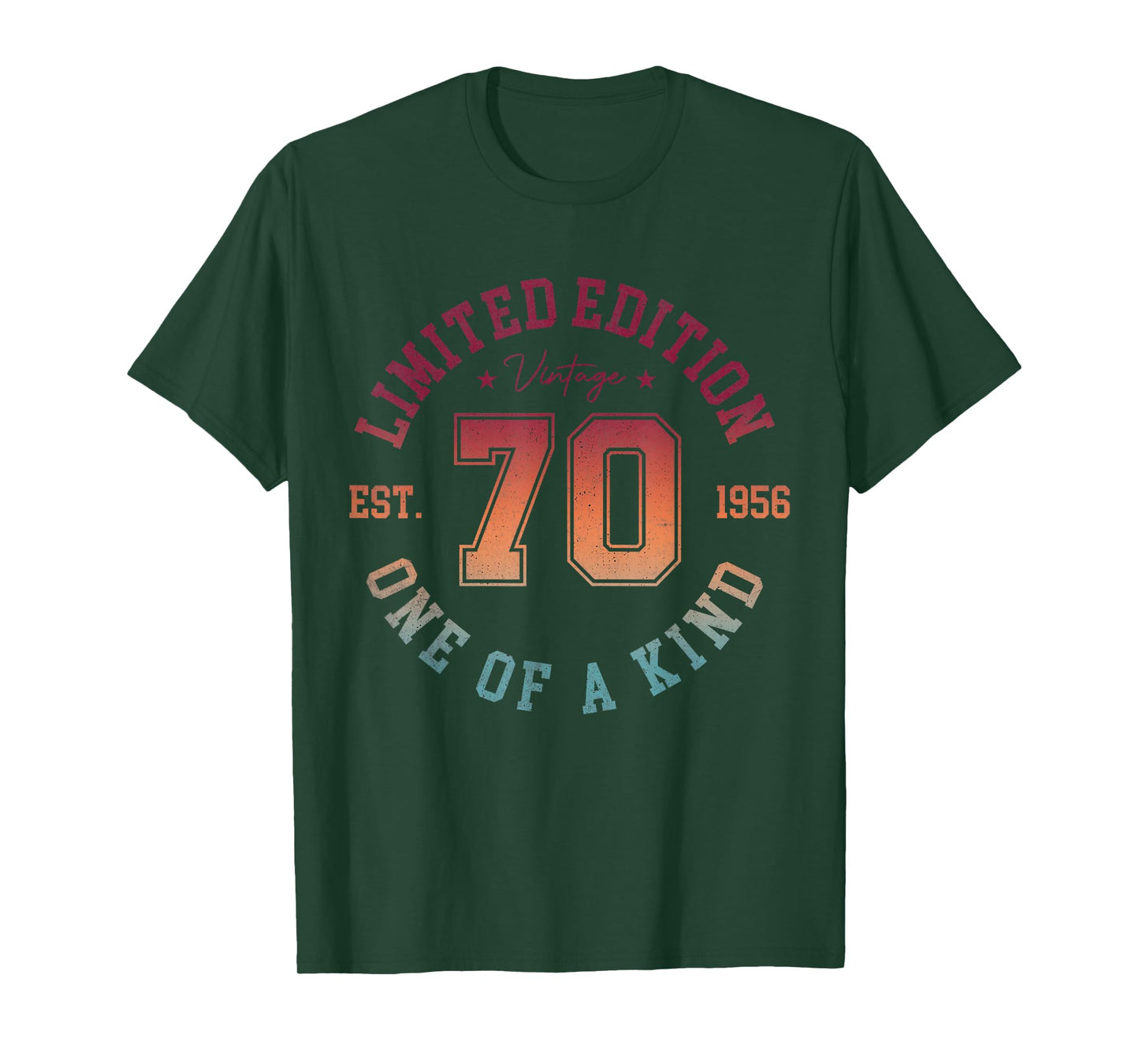 70th Birthday Men Vintage 1956 Limited Edition 70 Year Old T-Shirt