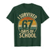 I Survived 67 Days of School Six Seven Meme Students Teacher T-Shirt