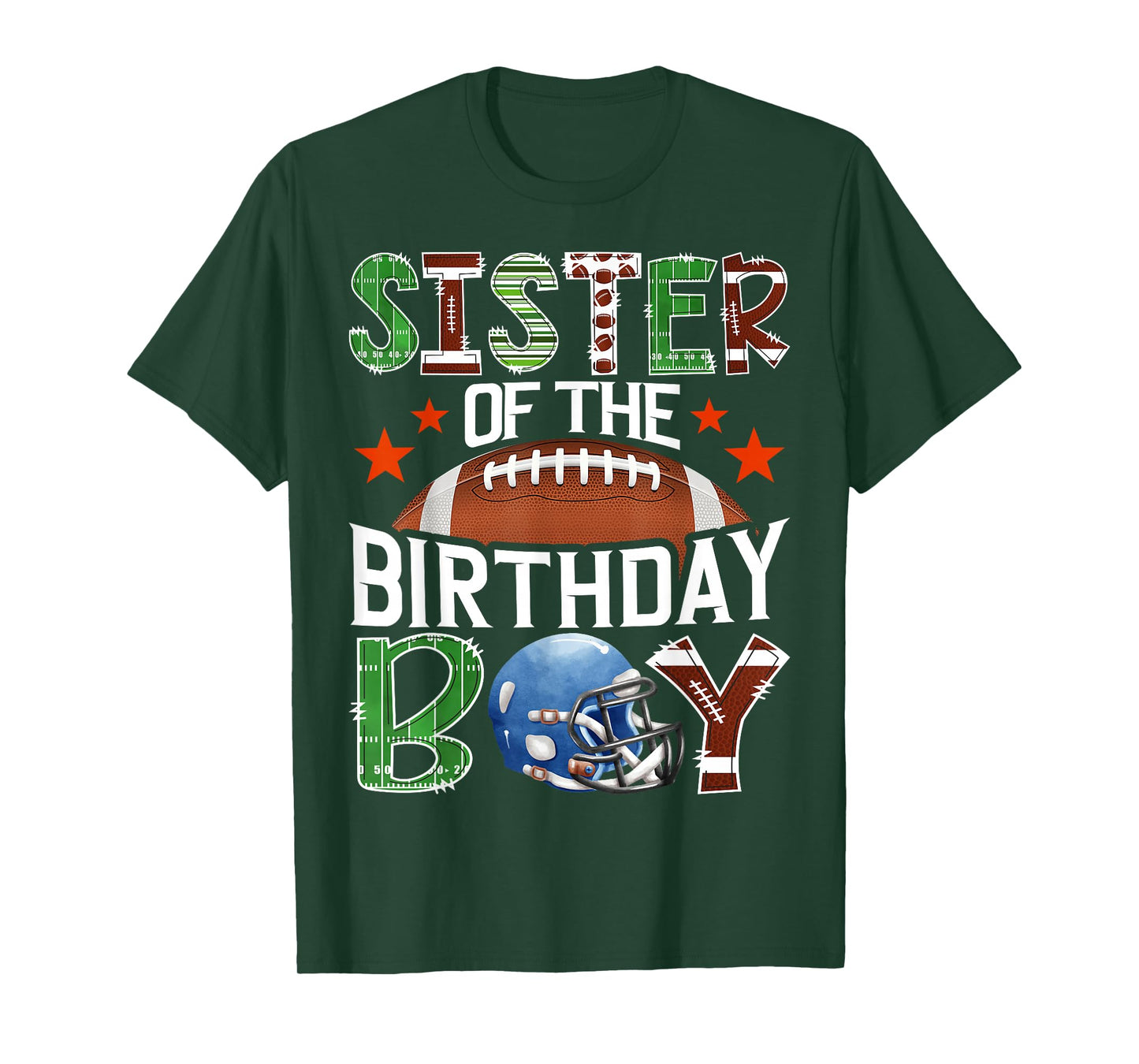 Sister of The Birthday Boy Game Day Football Lover T-Shirt