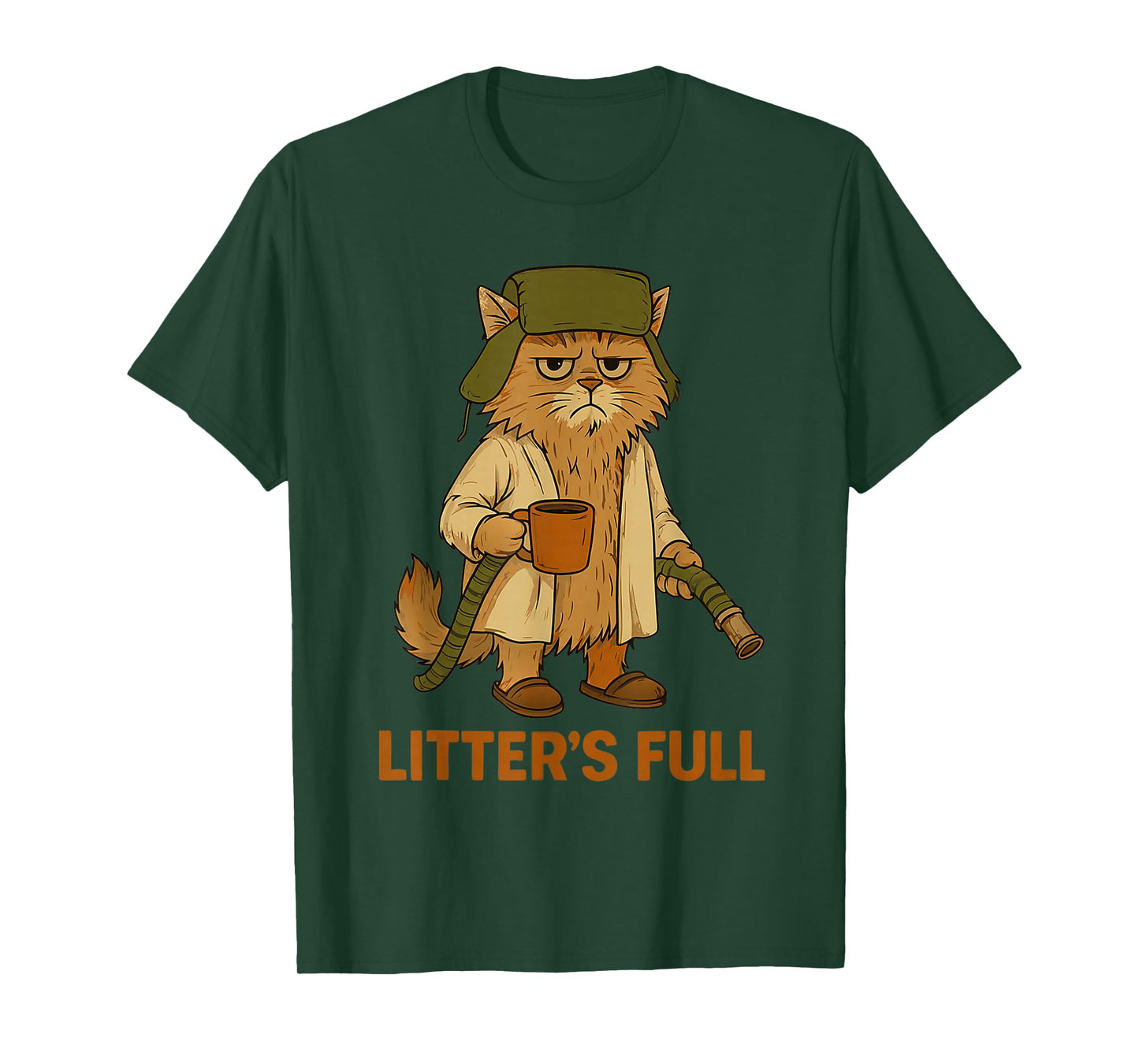 Litter’s Full Funny Cat Lovers Christmas Xmas Pjs Men Women T-Shirt