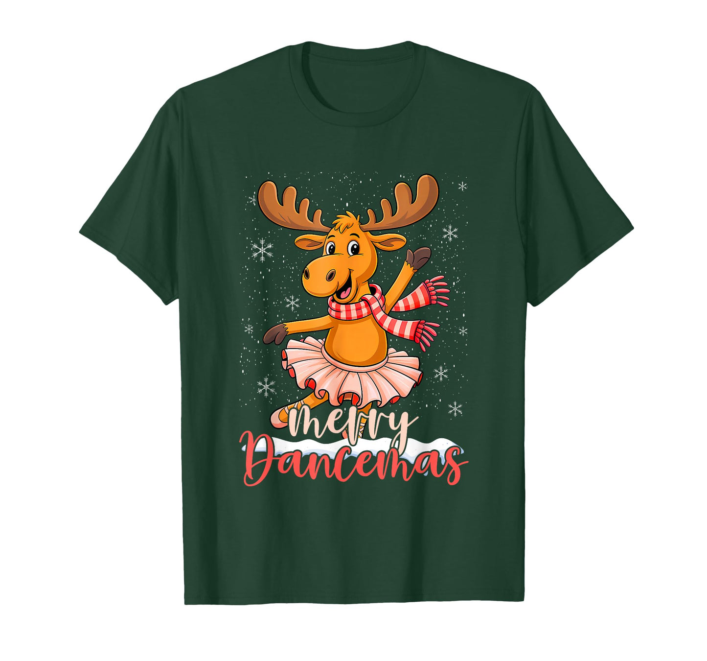Dancer Christmas Dancing Reindeer Cute Deer Dance T-Shirt