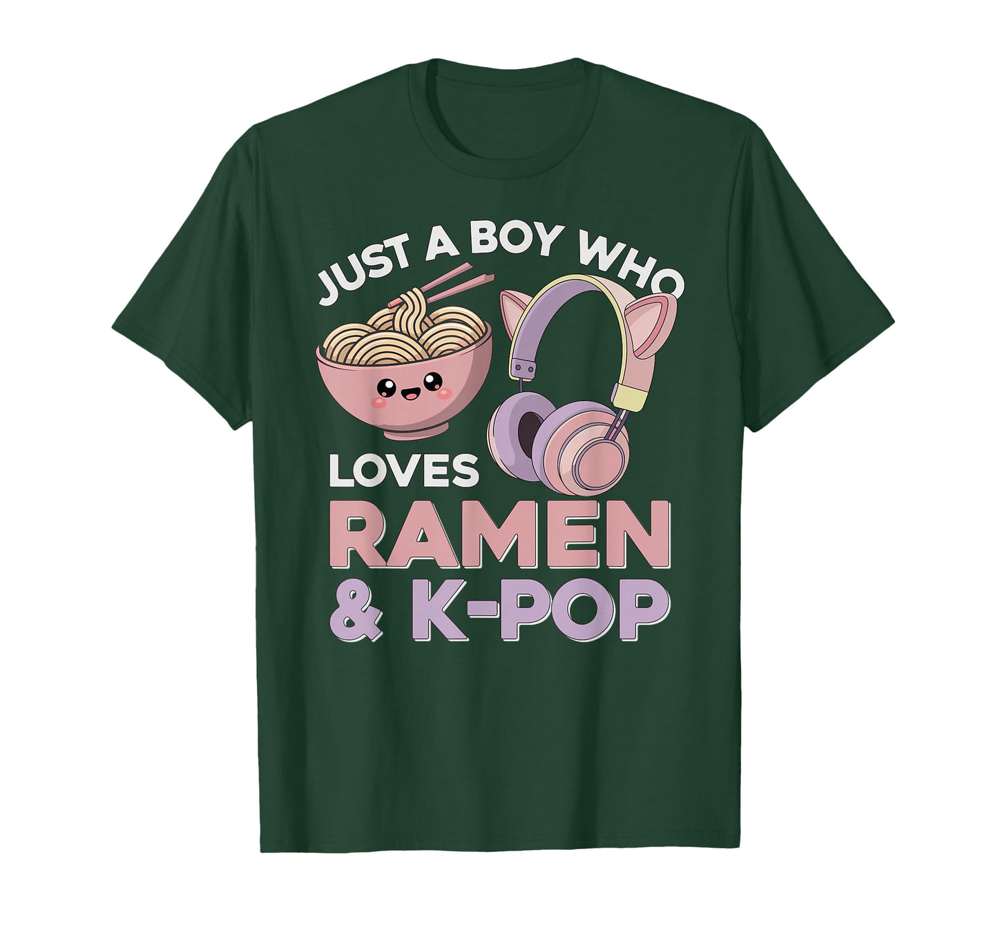 Ramen Kpop Just A Boy Who Loves & Ramen K Pop Boy T-Shirt