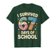 I Survived 67 Days of School with a Funny Ice Cream Design T-Shirt