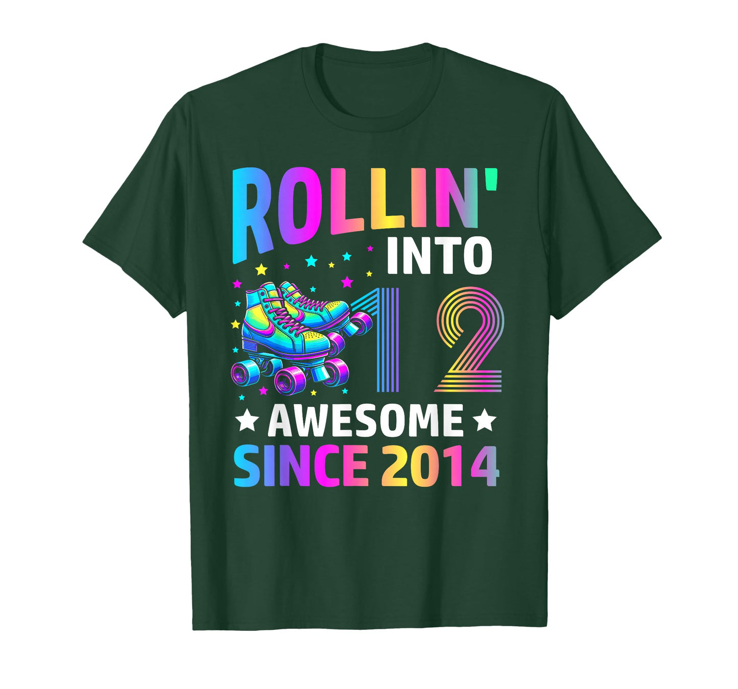 Rolling into 12 Years Old Skates 12th Birthday Gifts Girls T-Shirt