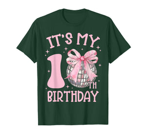 Cute 10th Birthday Girl Coquette Bow 10 Year Old Birthday T-Shirt