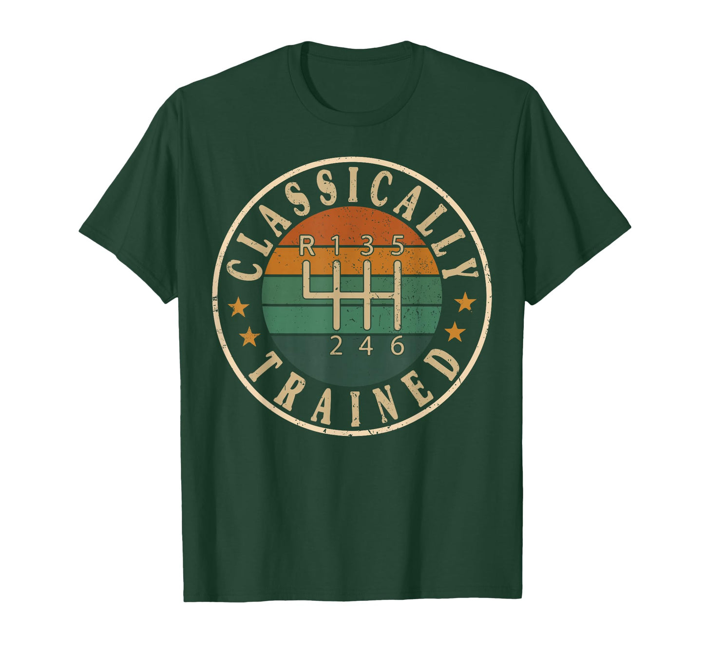 Classically Trained Car Guy Manual Transmission Stick Shift T-Shirt