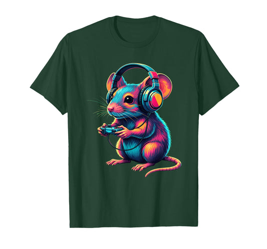 Mouse Gaming Animal Video Games Funny Mouse T-Shirt