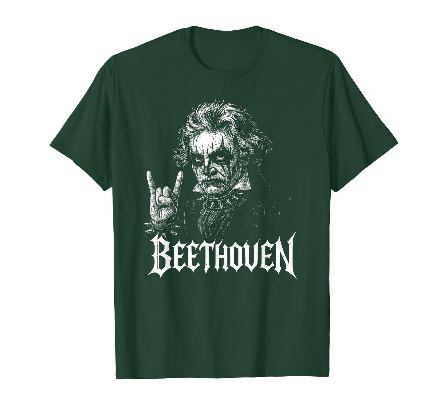 Classical Composer Beethoven Music Death Metal Corpse Paint T-Shirt