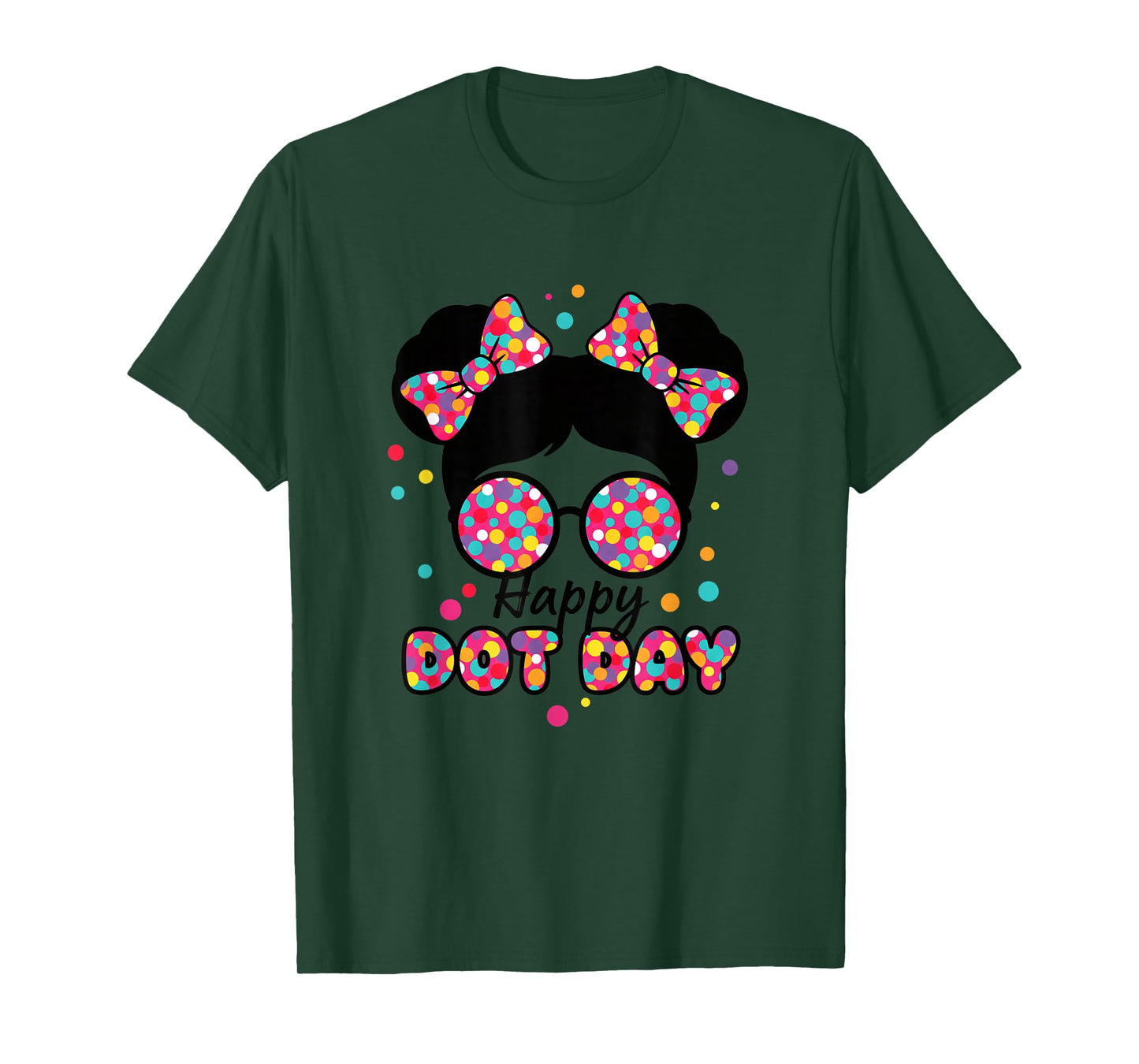 Teacher Happy Dot Day Teacher Colorful Polka Dot Classroom T-Shirt