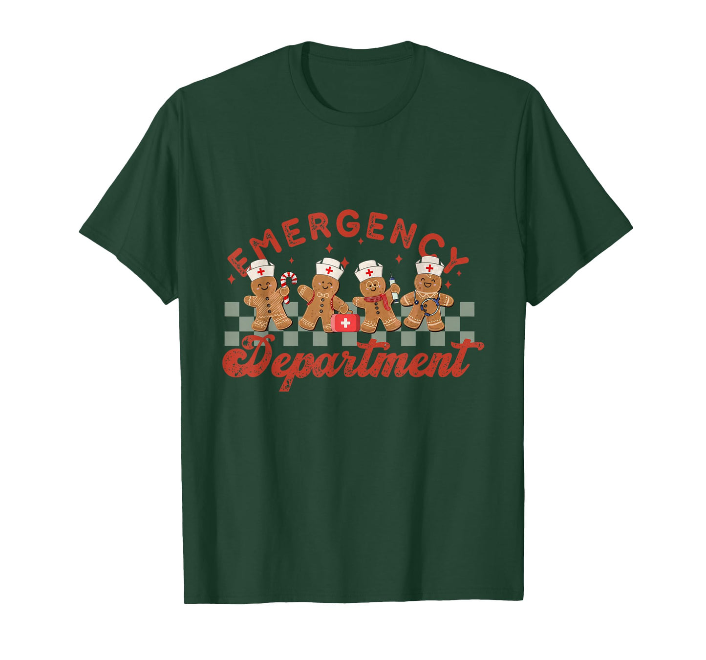 Christmas Emergency Department Nurse Er Ed Emergency Room T-Shirt