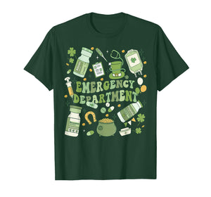 Emergency Department ER Nurse Irish St Patricks Day T-Shirt