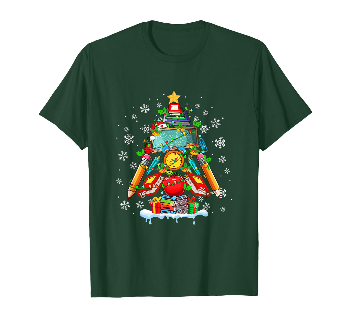 Paraprofessional Tools Colorful Xmas Tree Job Team Lover T-Shirt