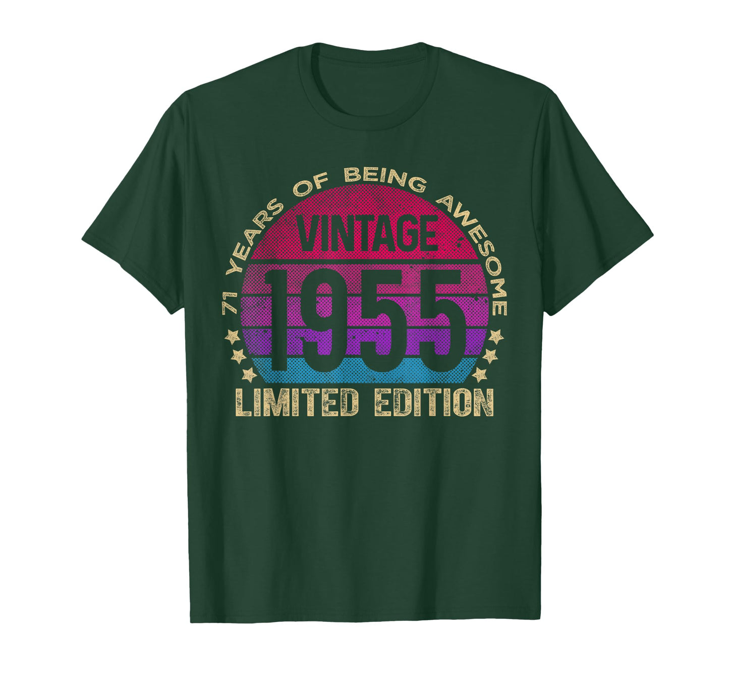71 Year Old Gifts Vintage 1955 Limited Edition 71st Birthday T-Shirt