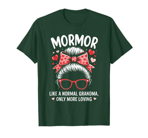 MORMOR Valentine Quote for Loving Grandma with Cute Bow T-Shirt