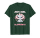 Just A Girl Who Loves Elephants Women Girls T-Shirt