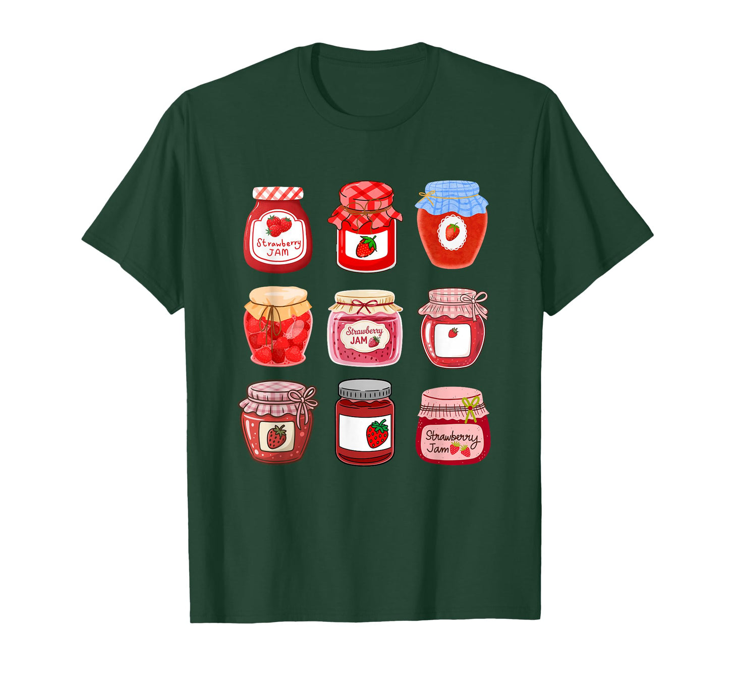 Stawberry jam jar Print Cute jam T-Shirt
